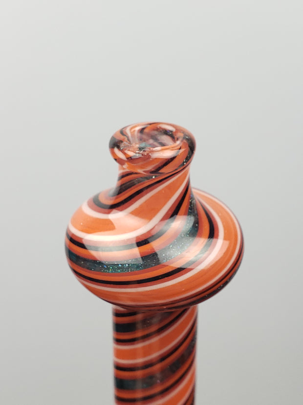 Dutch 8'' fat bottom bong with colored neck