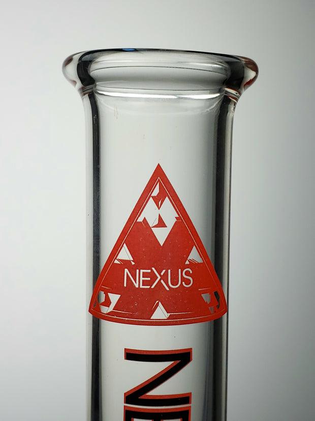 Nexus 15" Juggernaut clear glass with red print