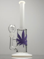 11" Inline Can Rig With Purple Leaf Print