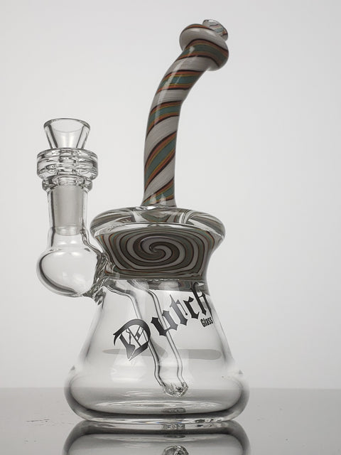 Dutch 8'' fat bottom bong with colored neck – ABSNTMINDED