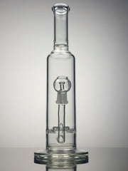 15'' clear glass rig with showerhead disc