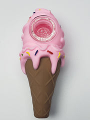 5" silicone ice cream cone pipe