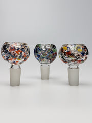 2" multicolored globe bowls