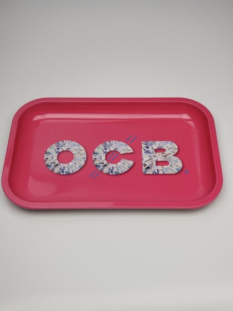 OCB medium pink rolling tray