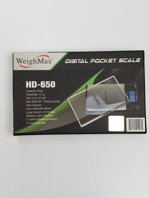 Weigh max HD-650 digital scale