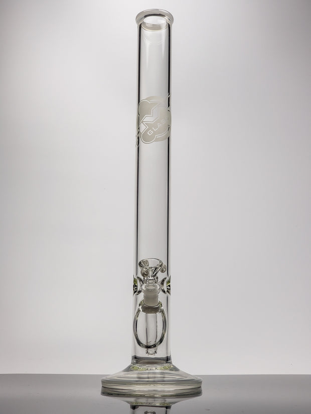 20" Hvy Glass white lined straight tube