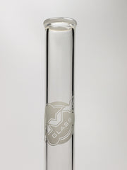 20" Hvy Glass white lined straight tube