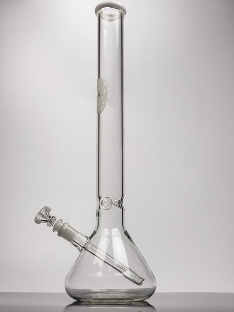 20" Hvy glass white lined beaker
