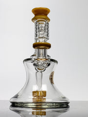 Bougie mini pinched beaker with yellow mouthpiece & shower-head