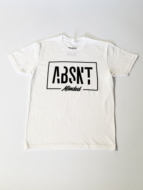 Absnt Minded white t-shirt with large print