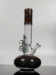 14" Hvy tag beakers with worked marbles