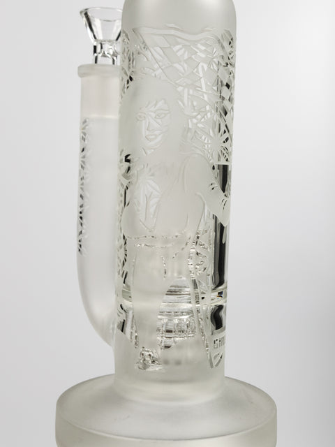 Double Matrix frosted can rig with girl etching