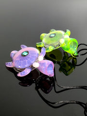 Mathematix purple and green slime turtle pendant pipe
