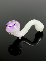 Mathematix white Sherlock pipe with colored slime drips