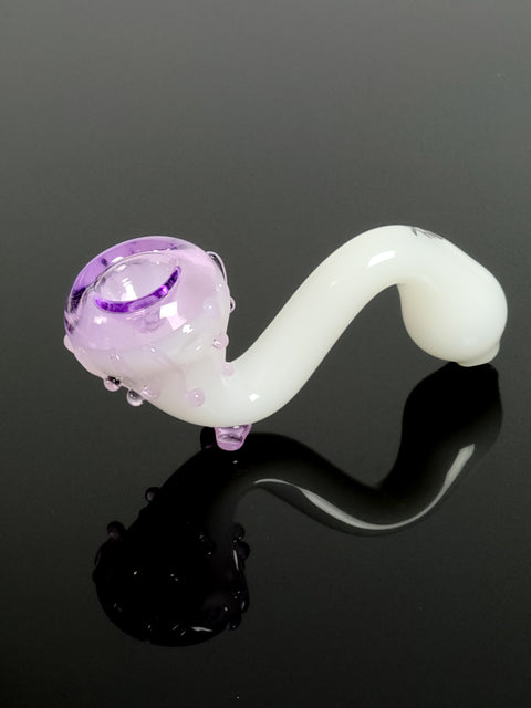 Mathematix white Sherlock pipe with colored slime drips