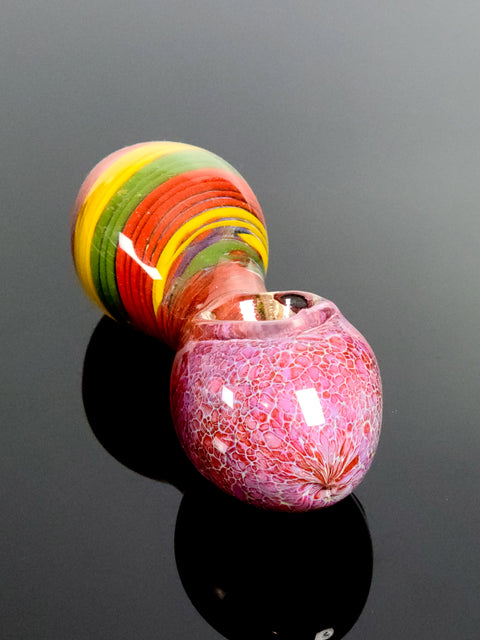 Rasta bubble spoon with pink bowl