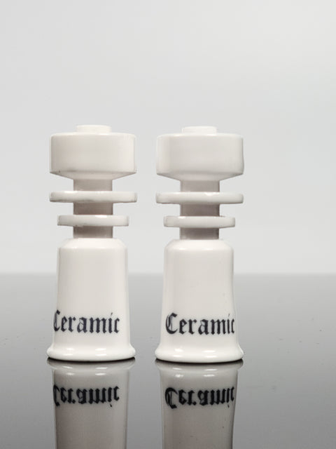 Ceramic domeless nails with "Ceramic print"