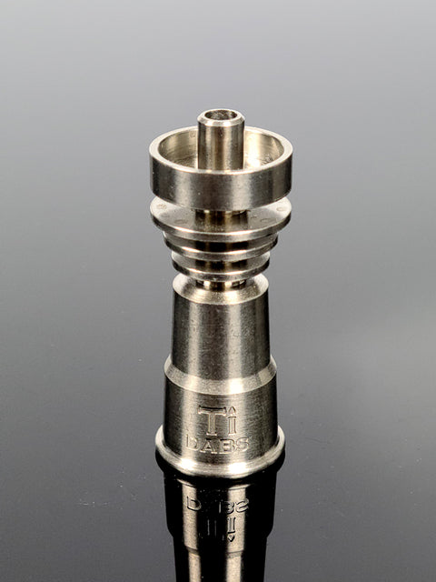2" Female domeless titanium nail with rings