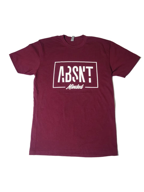 Absnt Minded burgundy t-shirt