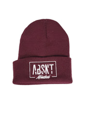 Absnt Minded maroon beanie