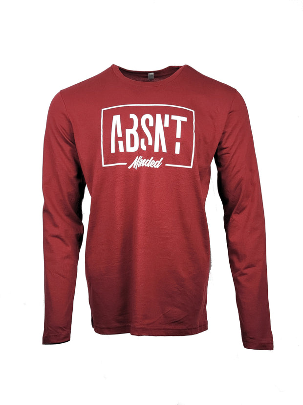 Absnt Minded long sleeve cardinal red t-shirt