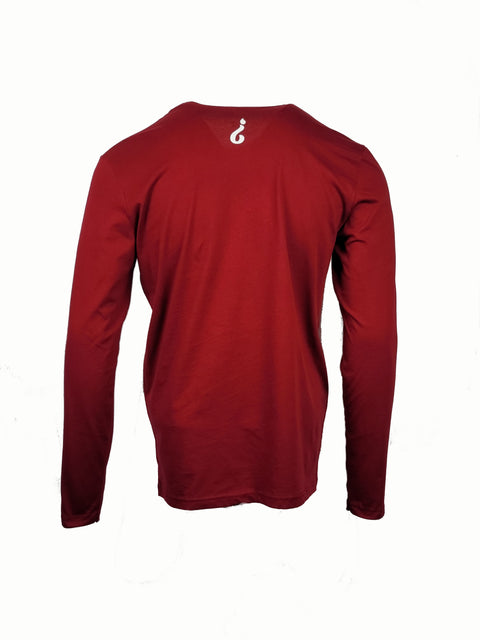 Absnt Minded long sleeve cardinal red t-shirt