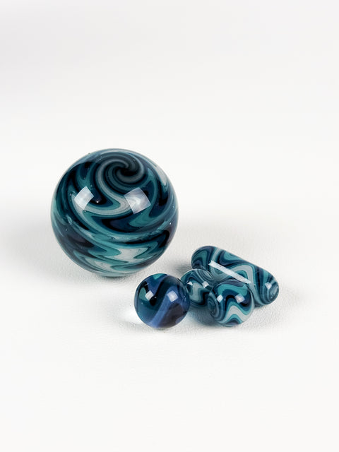 Sababa Glass' Wig Wag terpslurper marble sets