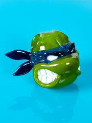 Mente Glass Blue Turtle Pendant