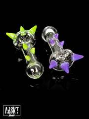 Mathematix clear glass pipe with slime spikes